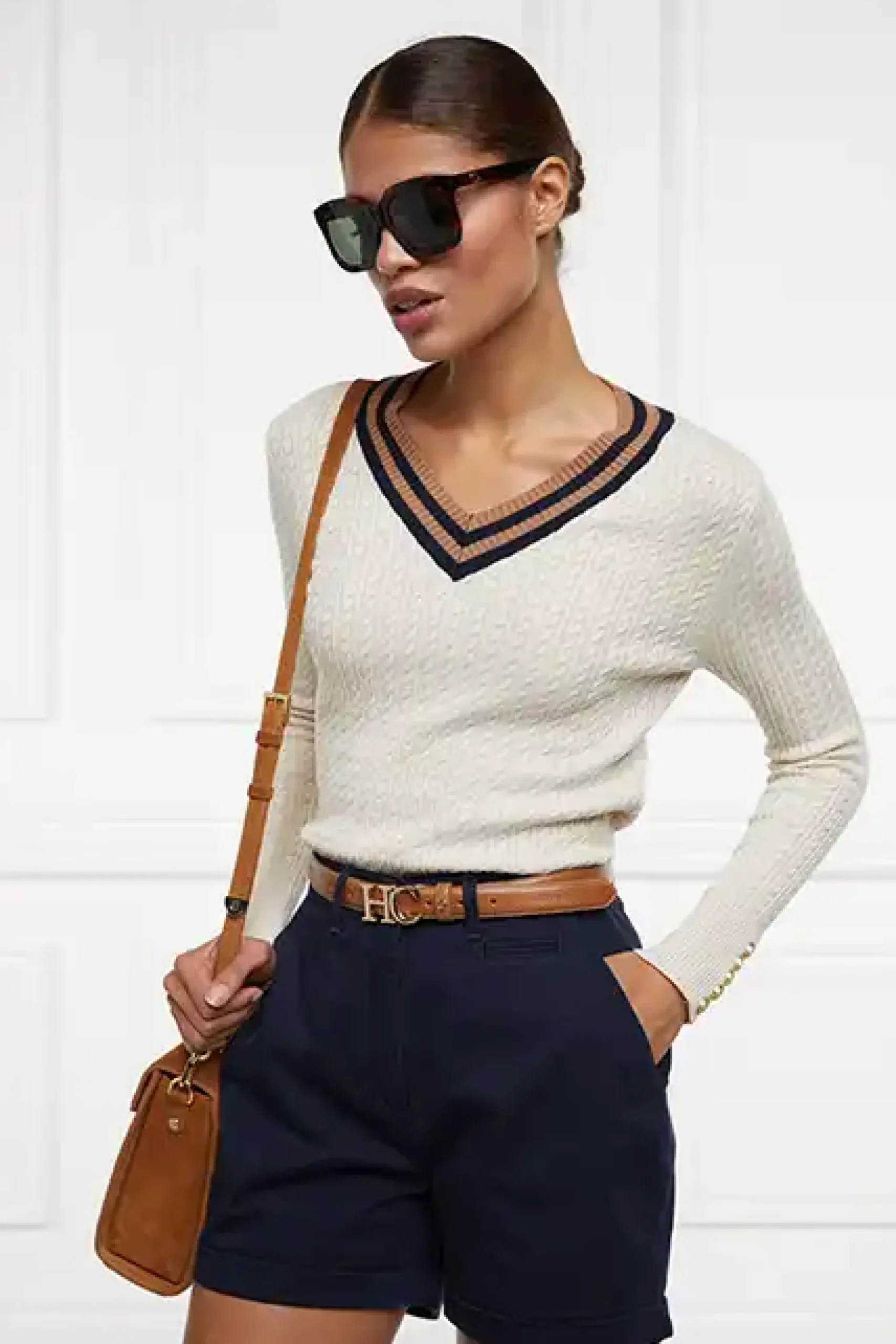 Holland Cooper Arnesby Chino Short Ink Navy Clearance