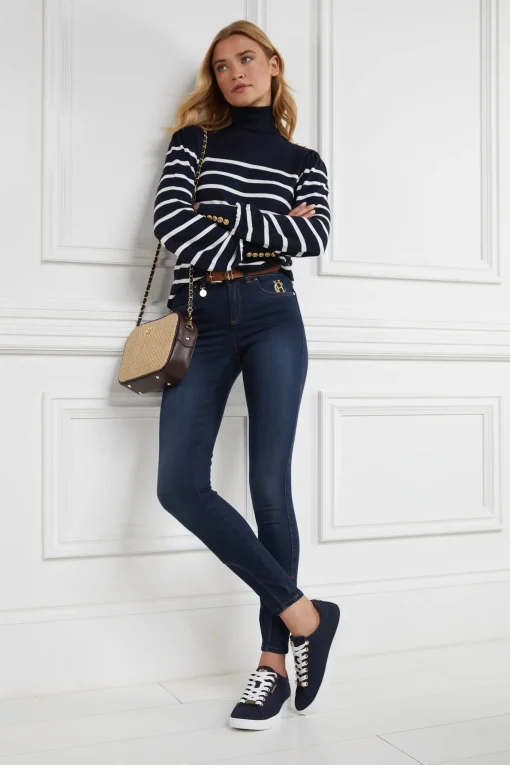 Holland Cooper Chelsea Court Trainer Ink Navy Clearance
