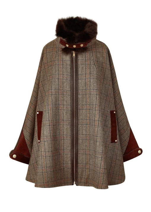 Holland Cooper Chiltern Cape Bourbon Tweed Online