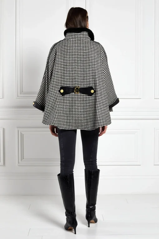 Holland Cooper Chiltern Cape Houndstooth Sale