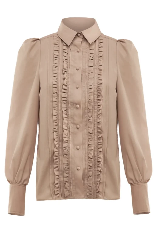 Holland Cooper Clarissa Shirt Caramel New