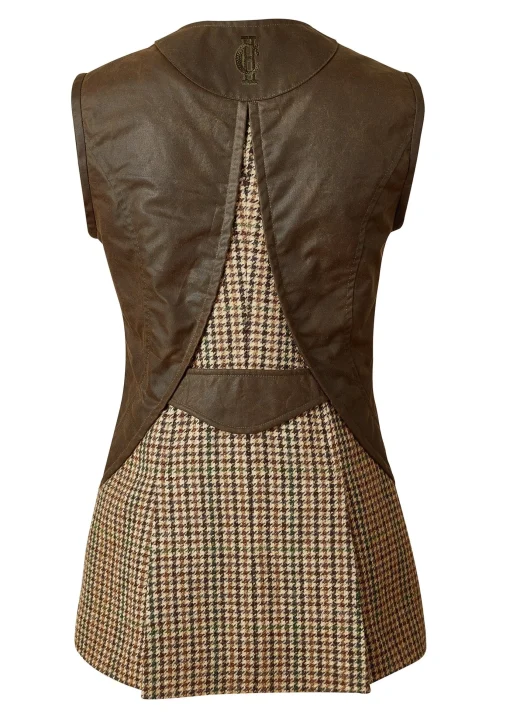 Holland Cooper Field Vest Hailes Green Tweed Online