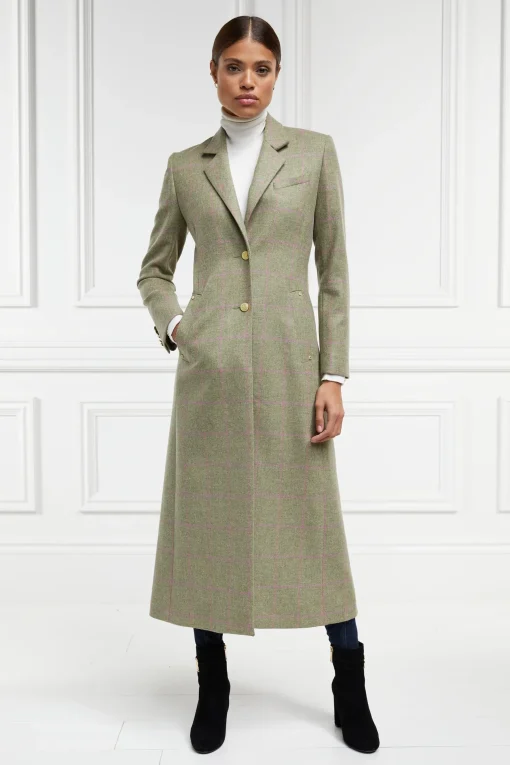 Holland Cooper Full Length Regency Coat Chartwell Check Discount