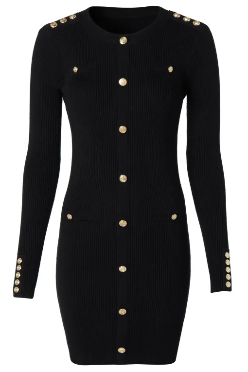 Holland Cooper Hepburn Mini Dress Black Outlet