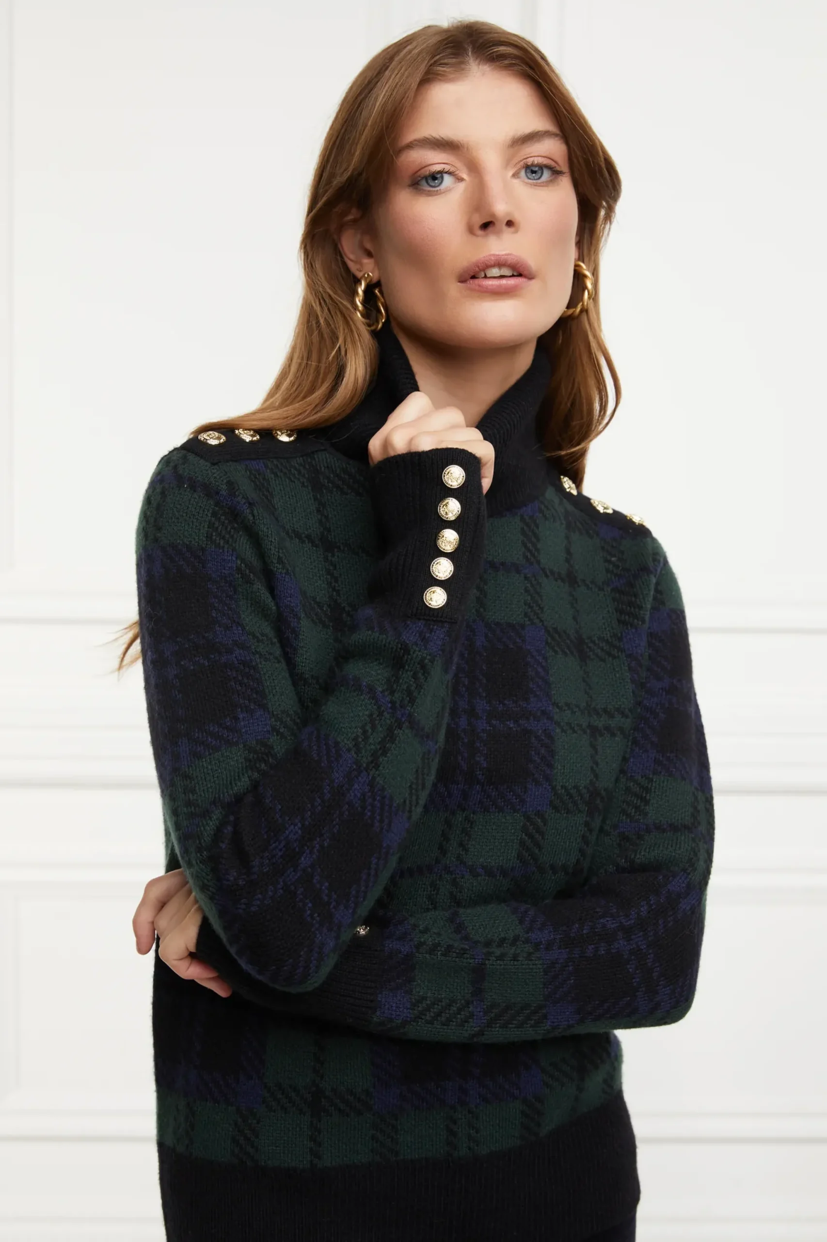 Holland Cooper Heritage Knit Jumper Blackwatch Hot