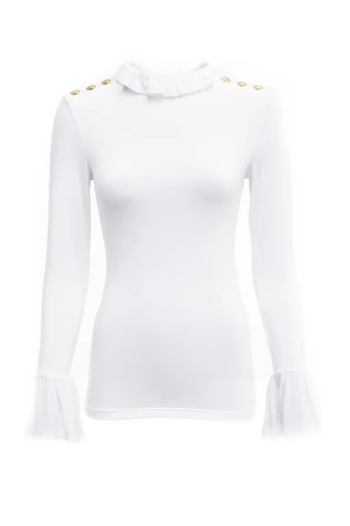 Holland Cooper Lilibet Jersey Tee White New