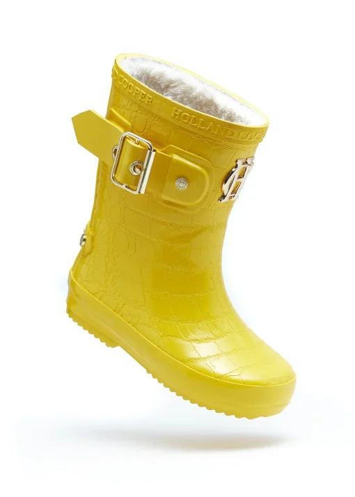 Holland Cooper Little Wellie - Toddler Quack Yellow New