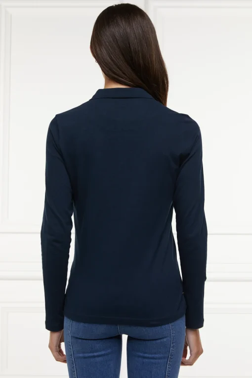Holland Cooper Long Sleeve Crest Polo New