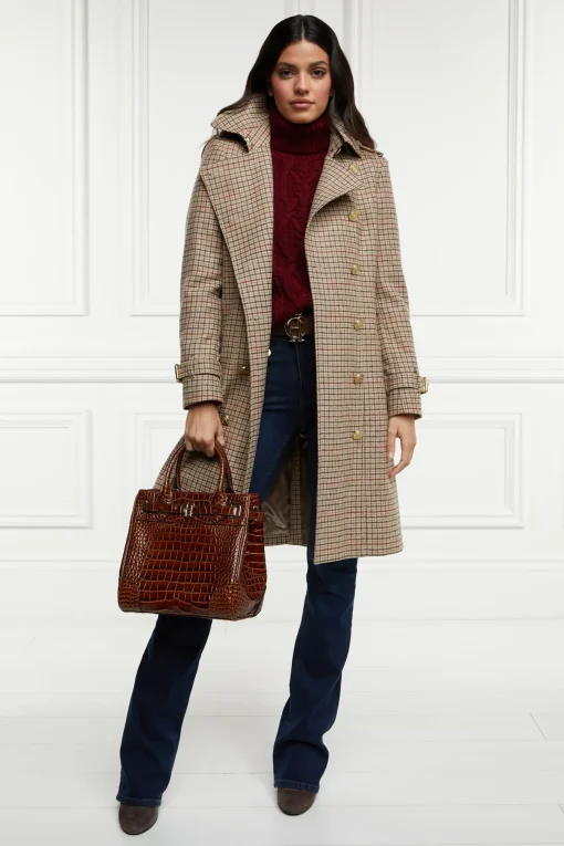 Holland Cooper Marlborough Trench Coat Charlton Tweed Discount