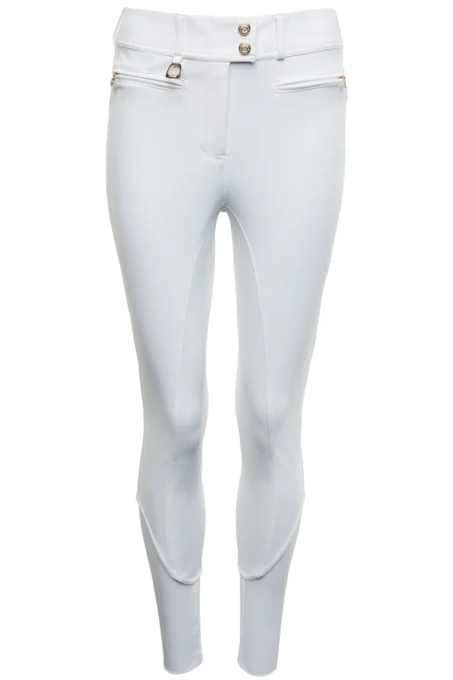 Holland Cooper Premium Competition Mid Rise Breeches White Sale