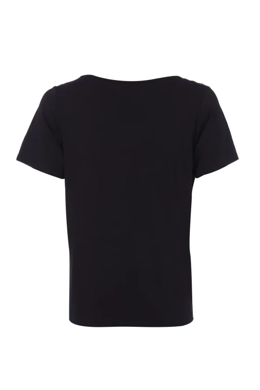 Holland Cooper Relax Fit V-Neck Tee Black Best