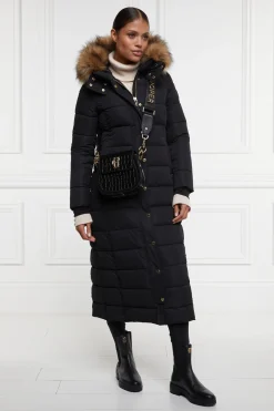Holland Cooper Stoneleigh Longline Coat Black Outlet