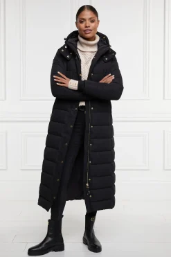 Holland Cooper Stoneleigh Longline Coat Black Outlet