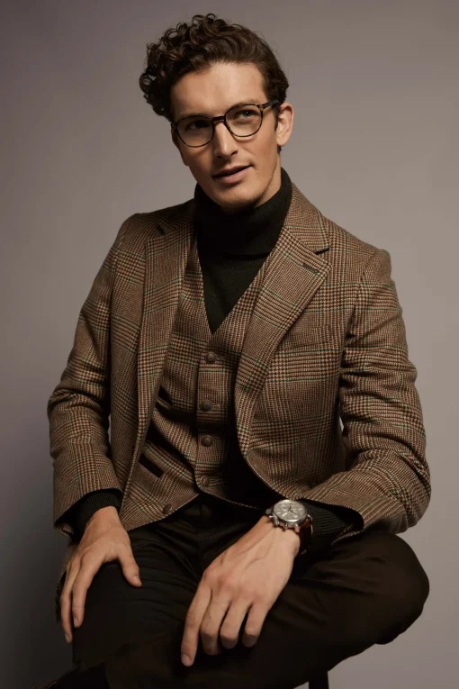 Holland Cooper The Single Breasted Blazer Clarence Check Forest Sale