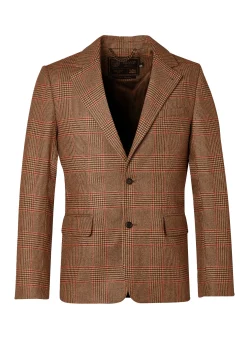 Holland Cooper The Single Breasted Blazer Clarence Check Merlot Sale