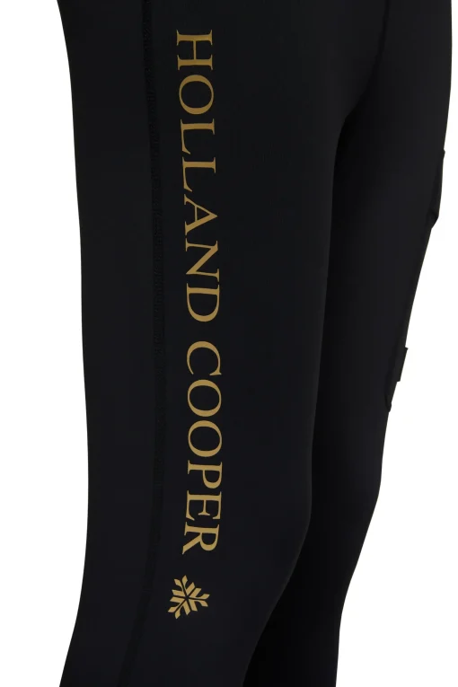 Holland Cooper Thermal Ski Leggings Black Discount