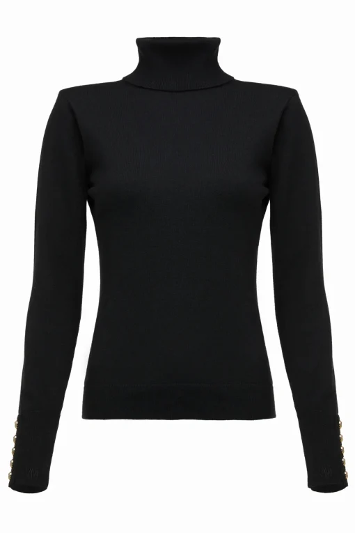 Holland Cooper Victoria Cashmere Roll Neck Black Best