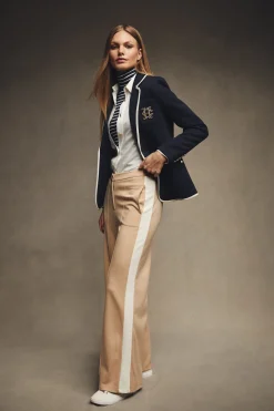 Holland Cooper Wide Leg Pant Camel Best