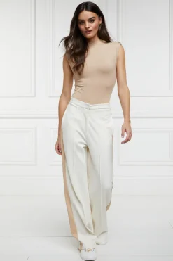 Holland Cooper Wide Leg Pant Natural Sale