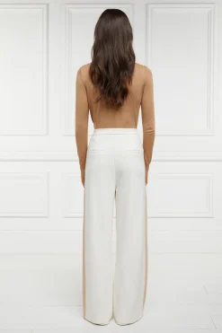 Holland Cooper Wide Leg Pant Natural Sale